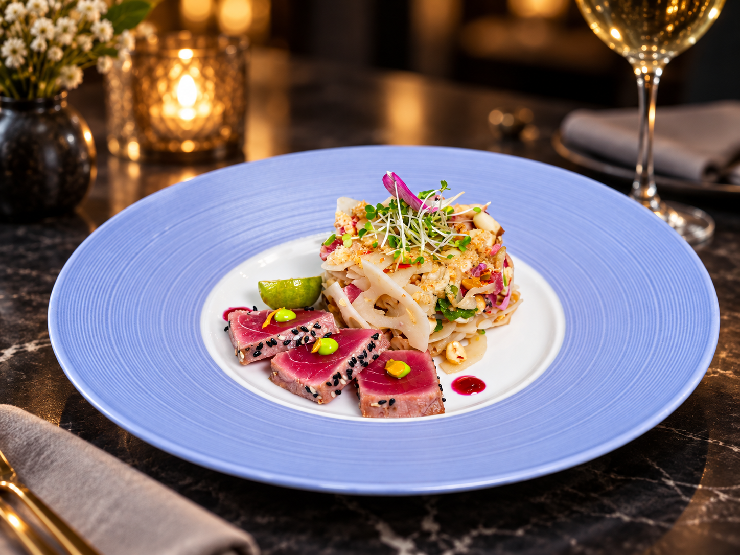 Tuna Salad with Lotus​ (Tuna Lotus Salad)