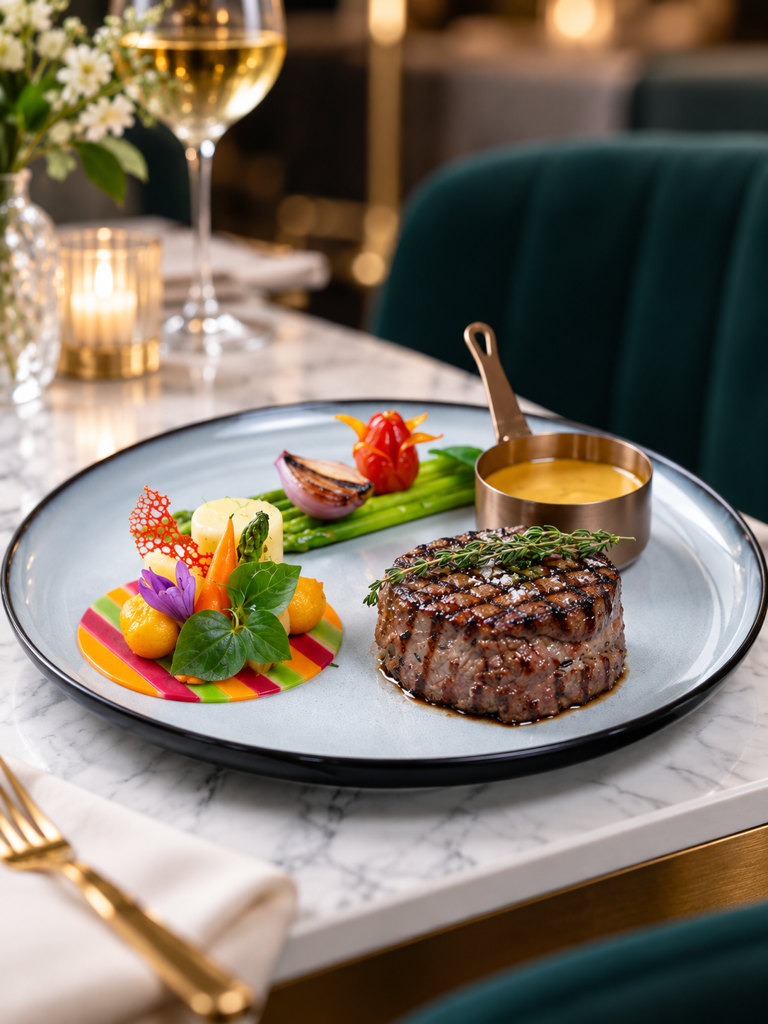 Grilled Australian Beef Tenderloin with Curry Sauce