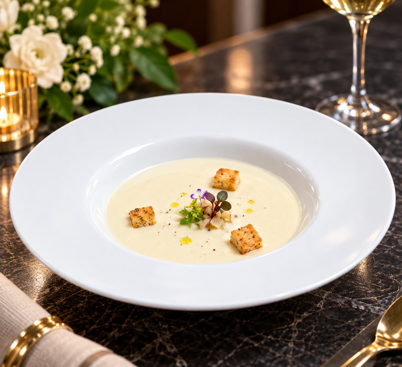 Vichyssoise Soup (Cold Potato and Leek Soup)