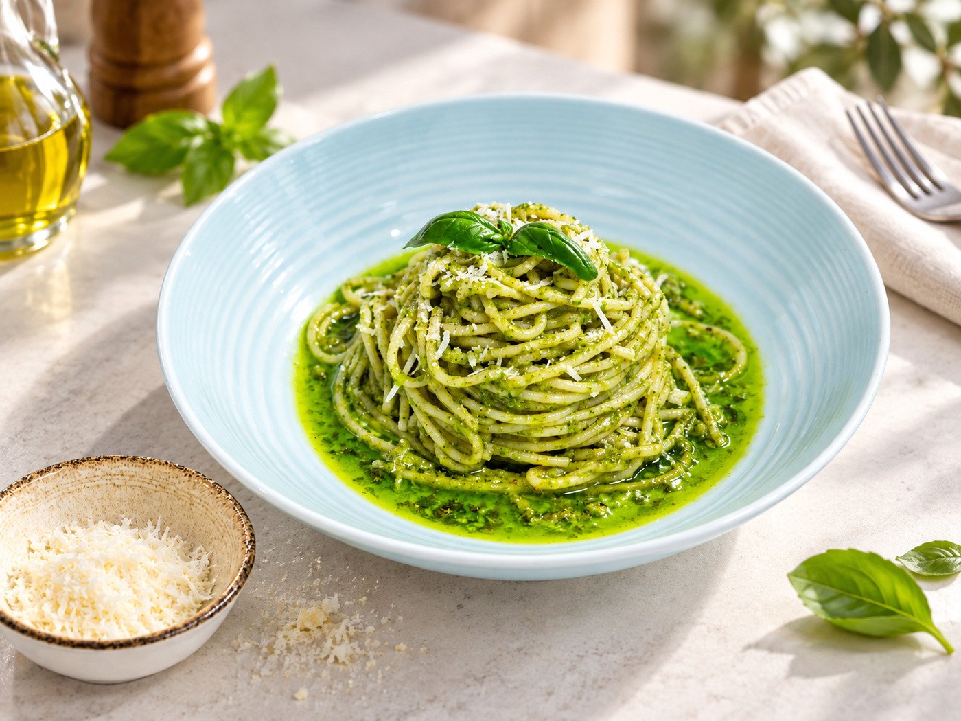 Spaghetti Pesto Sauce